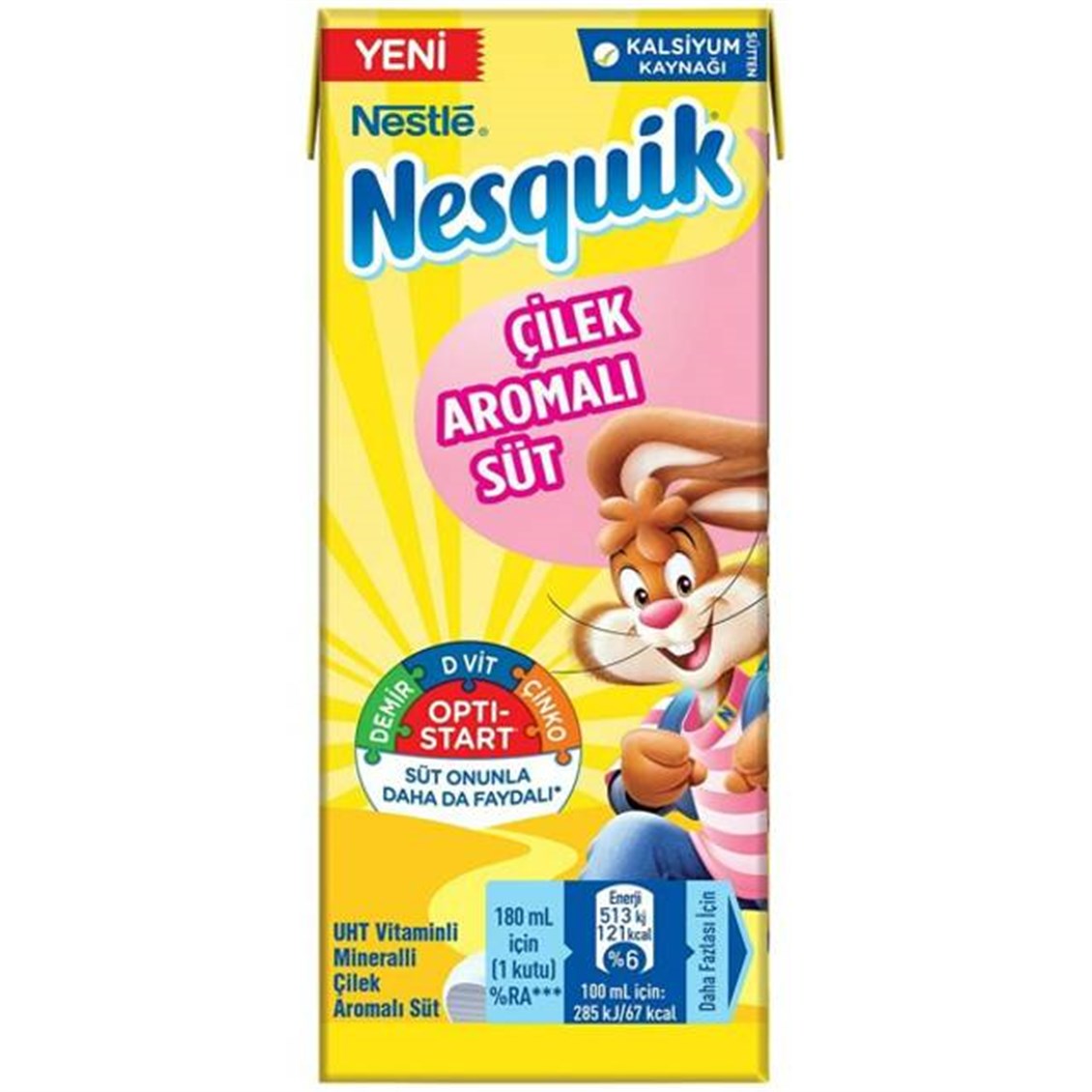 Nestle Nesquik Çilekli Süt 180 Ml