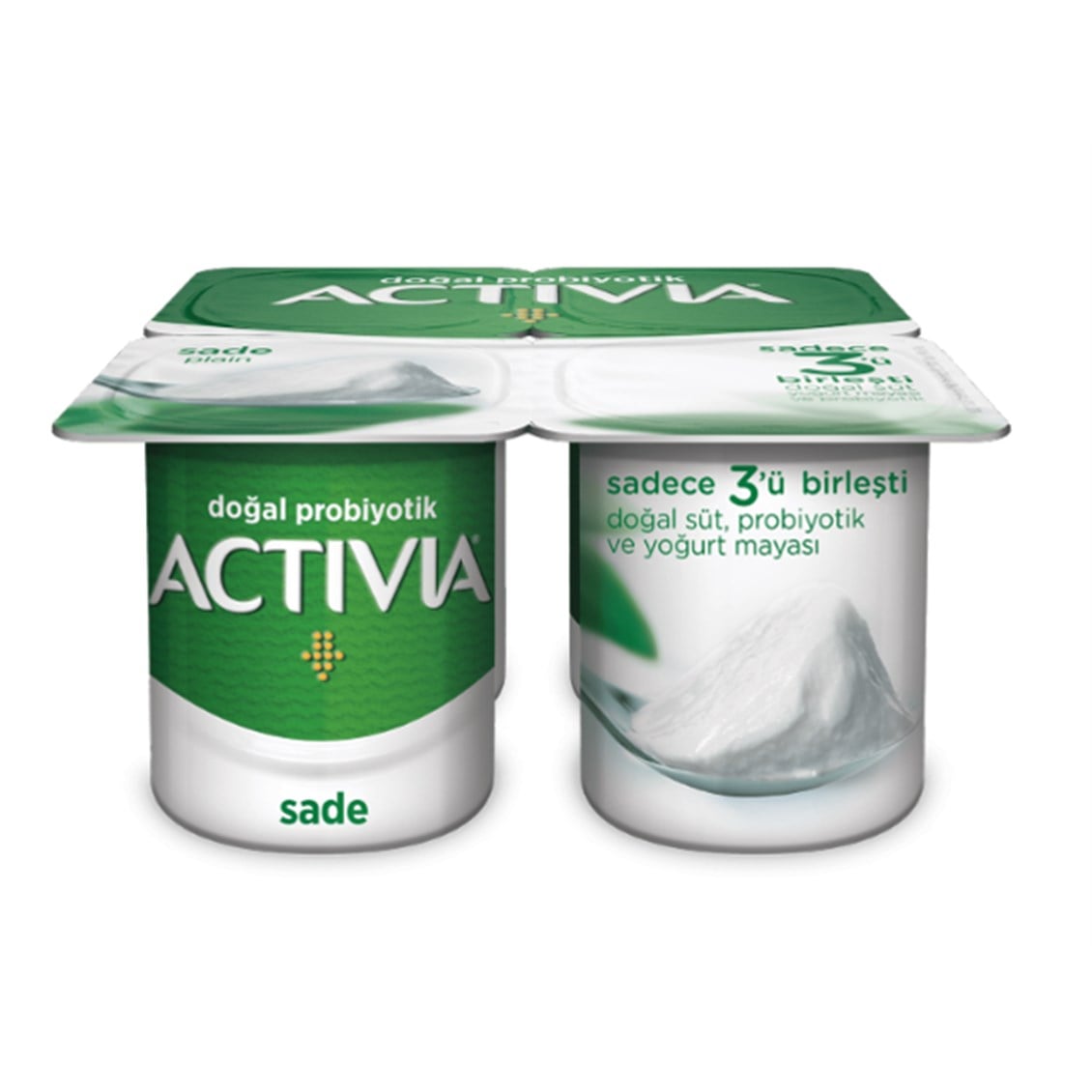 Danone Activia Sade Probiyotik 4x100 Gr