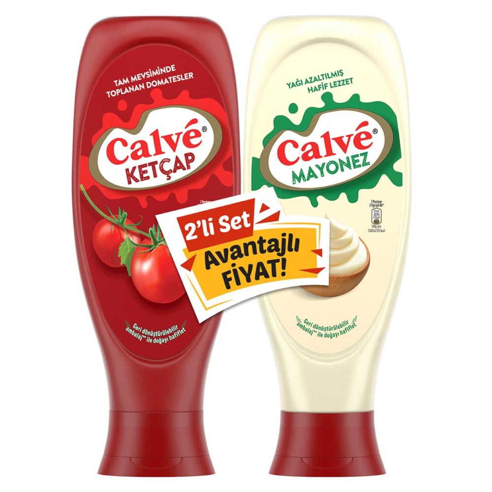 Calve Ketçap 600 gr + Mayonez 540 gr