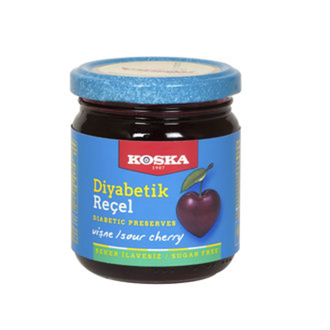 Koska Diabetik Vişne Reçeli 240 Gr Cam