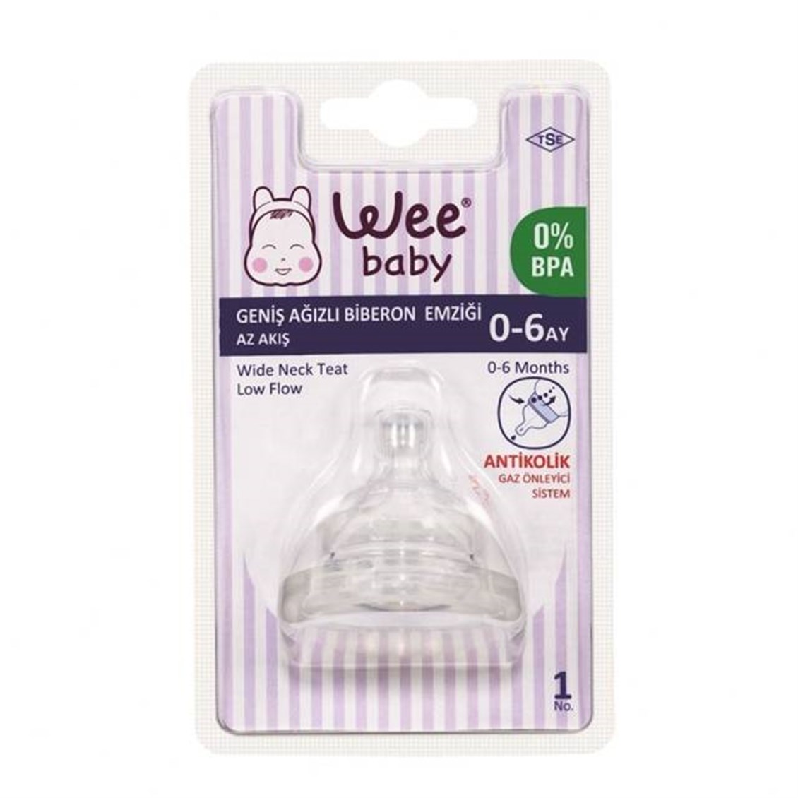 Wee Baby Silikon Biberon Emziği Yoğun Akış No:3