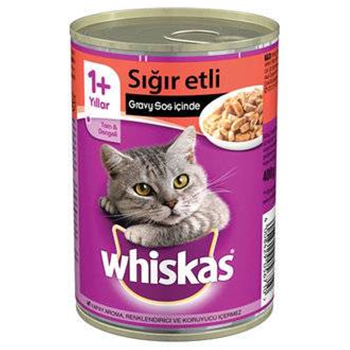 Whiskas Biftek Konserve Erişkin Maması