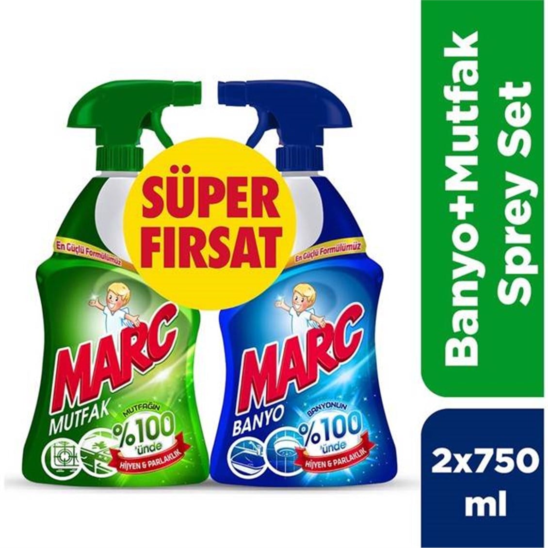  MARC SPREY MUTFAK 750 ML+BANYO 750ML 