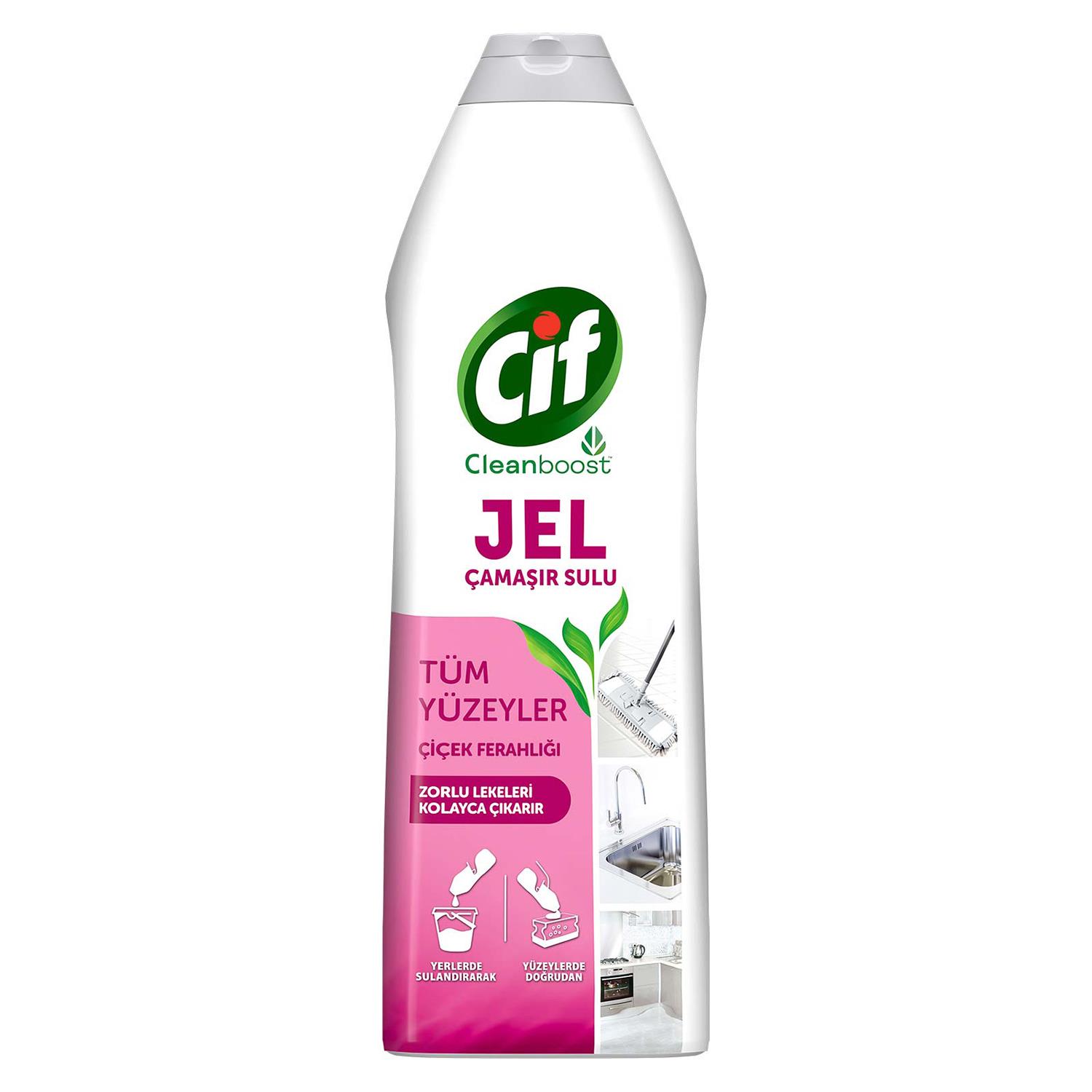Cif Tüm Yüzeyler Çiçek Ferahlığı Jel Yüzey Temizleyici 750  ml