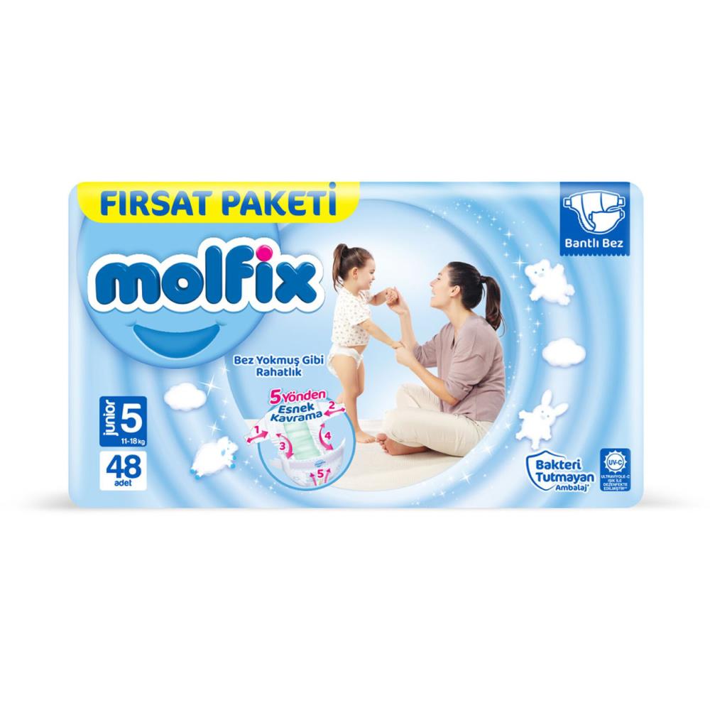 Molfix Junior 5 Bebek Bezi 48'li