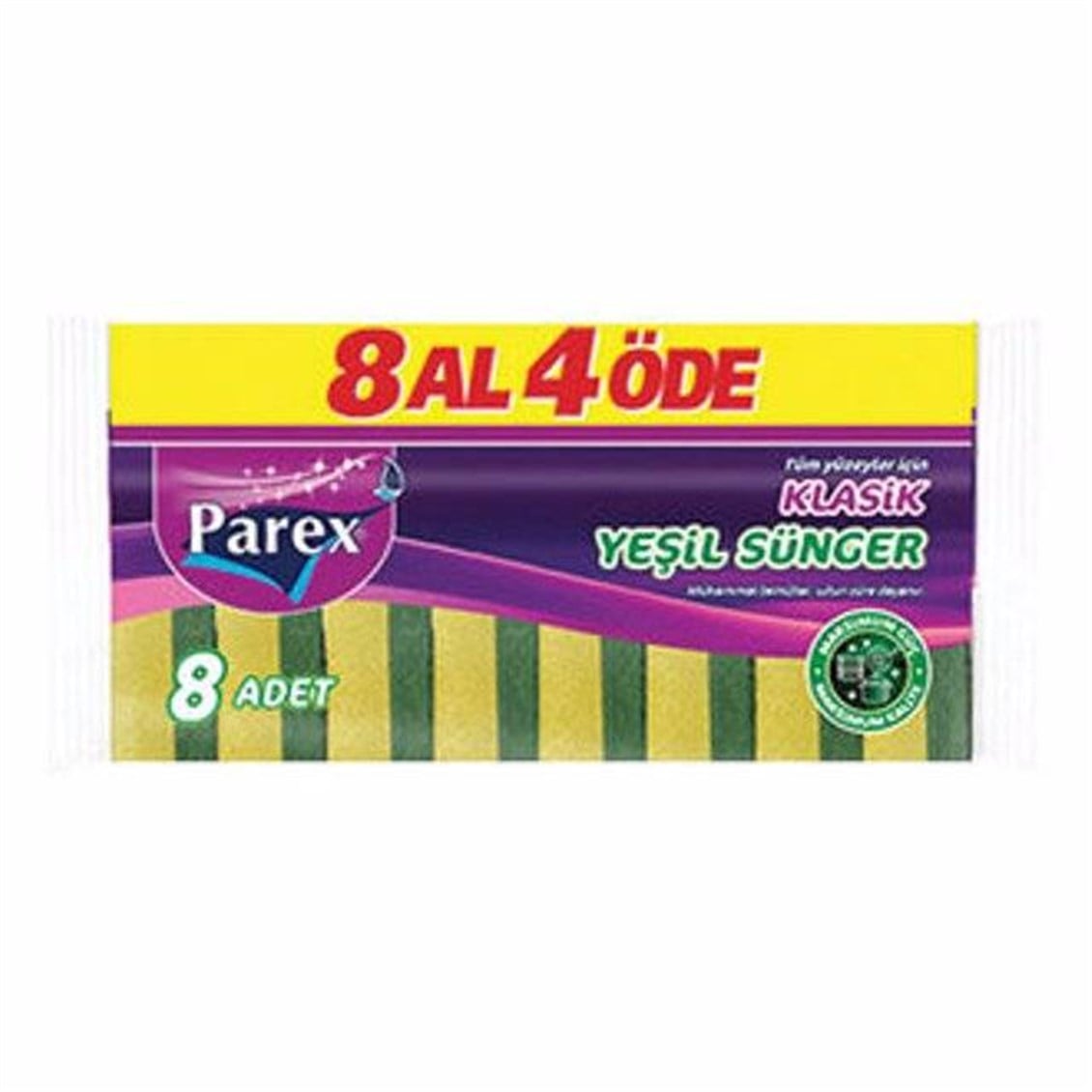 Parex Sünger 8'li Düz