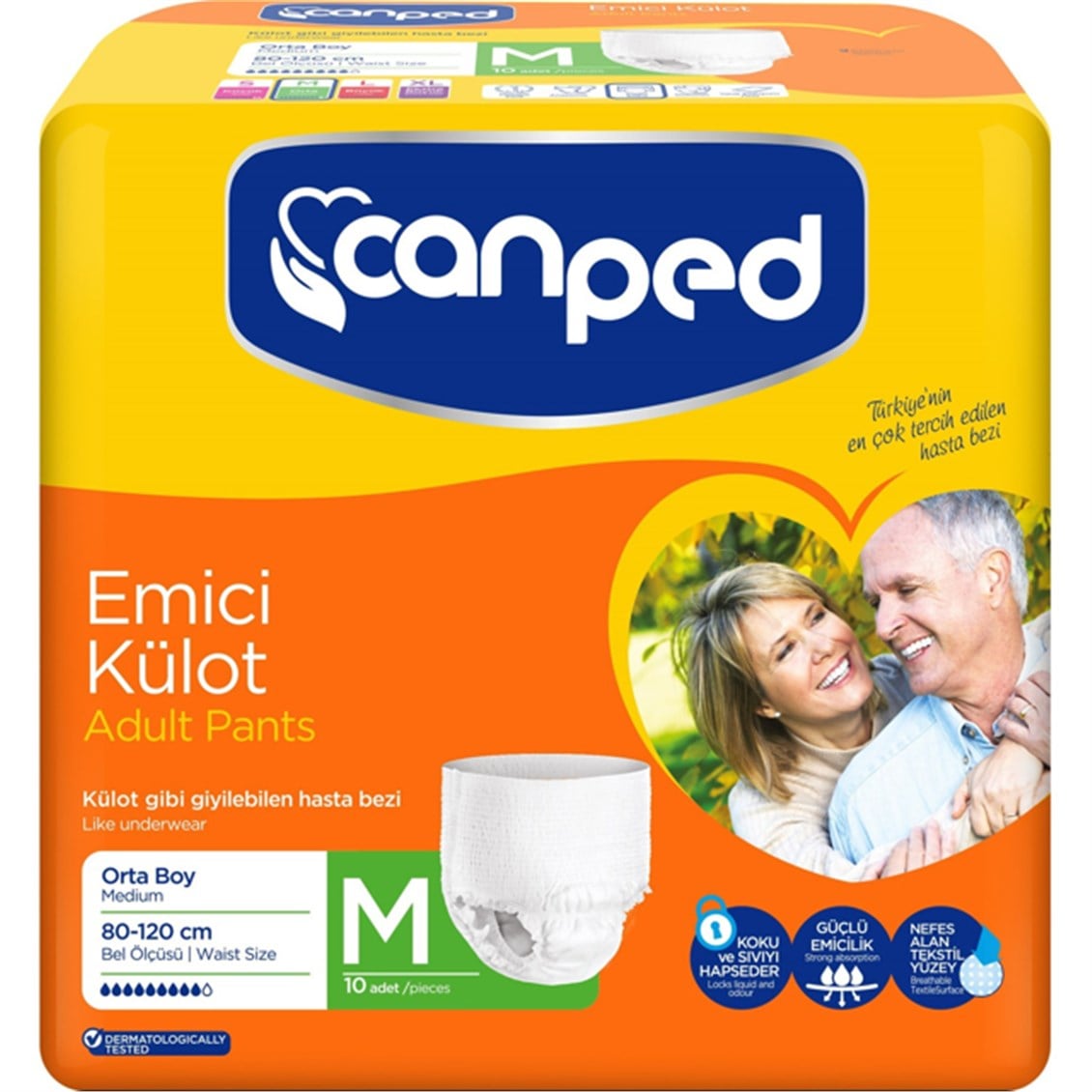 Canped Emici Külot Orta Boy 10'lu