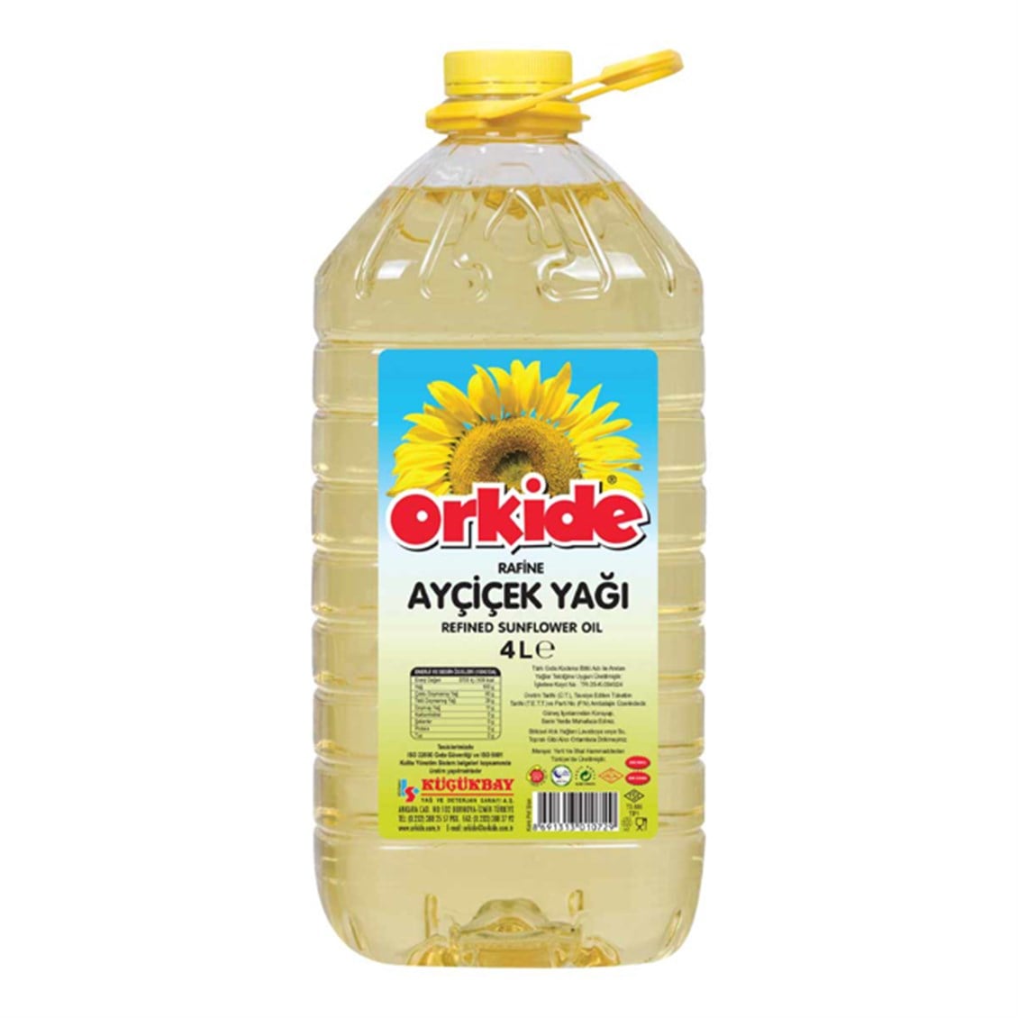 Orkide Ayçiçek Yağı 4 lt