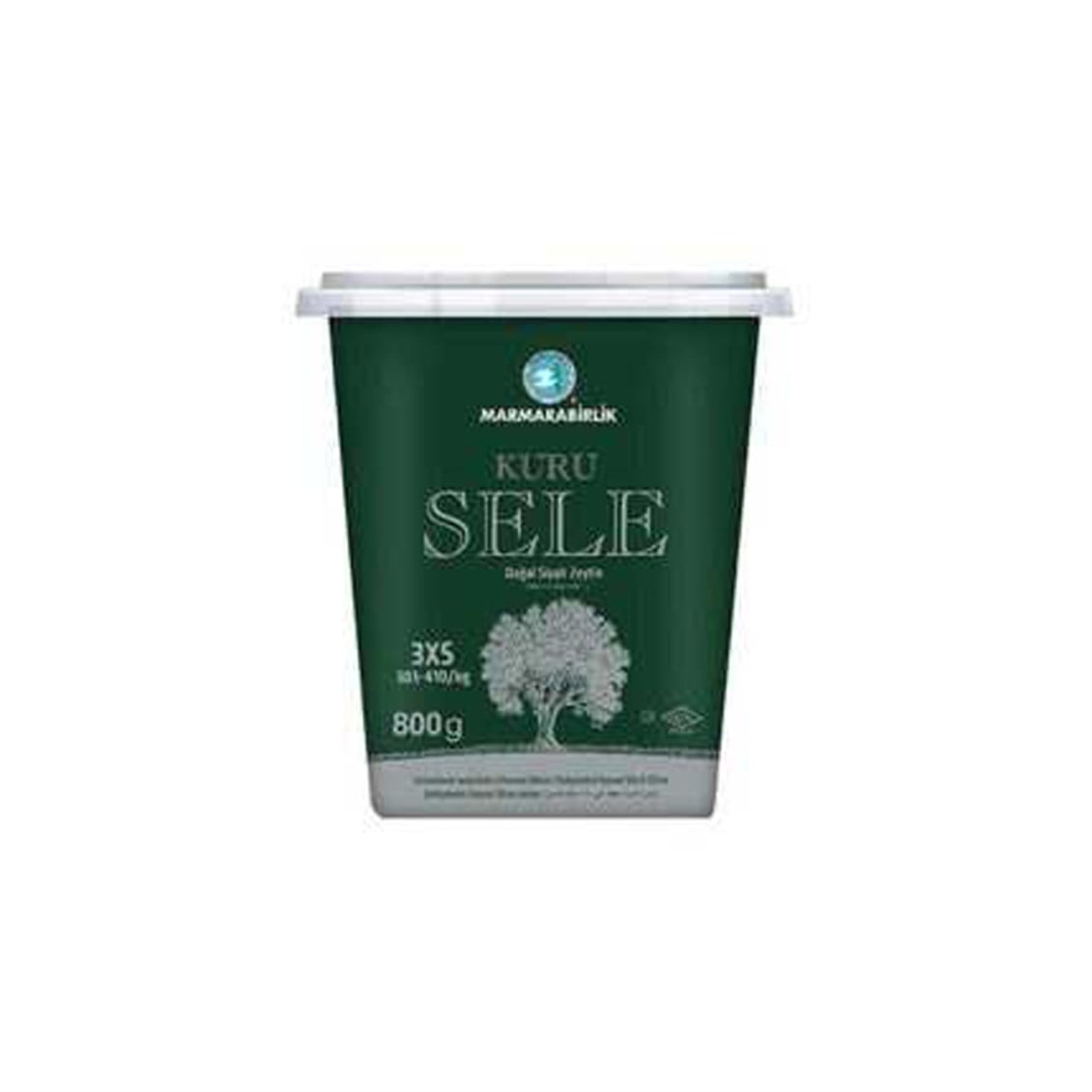 Marmara Birlik Kuru Sele Zeytin 800Gr(381-410)