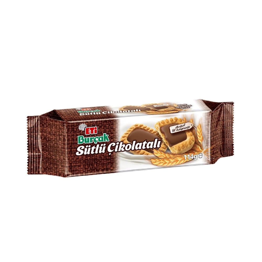 Eti Burçak Sütlü Çikolatalı Bisküvi 114 gr