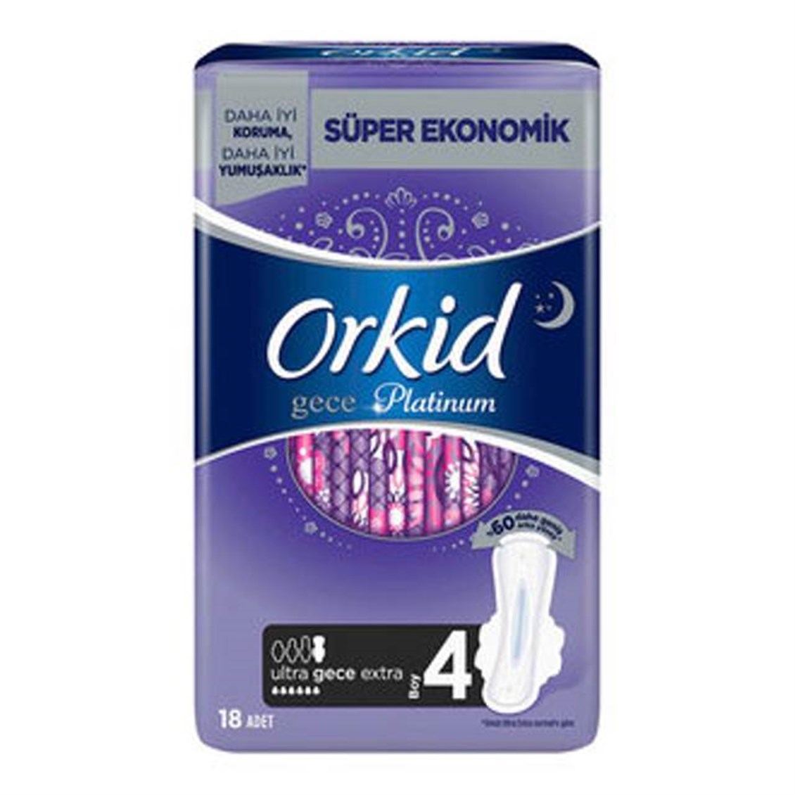 Orkid Platinum Süper Ekonomik Gece Extra 16'lı