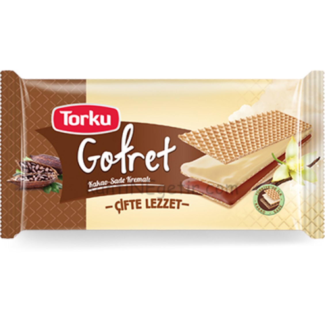 Torku Kakao ve Vanilya Kremalı Gofret 142 Gr