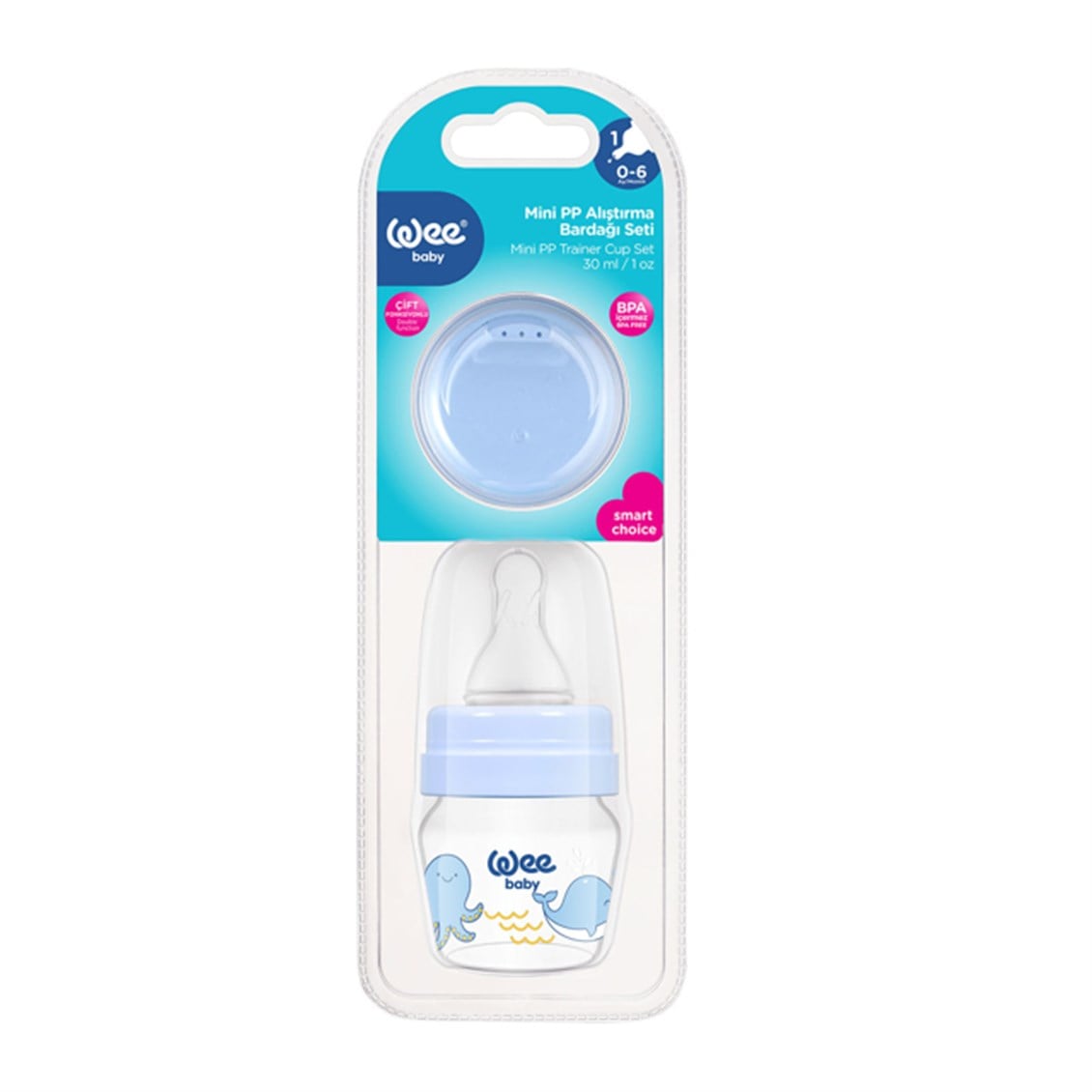 Wee Baby Mini PP Bebek 0-6 Ay Alıştırma Bardağı Seti 30 ml