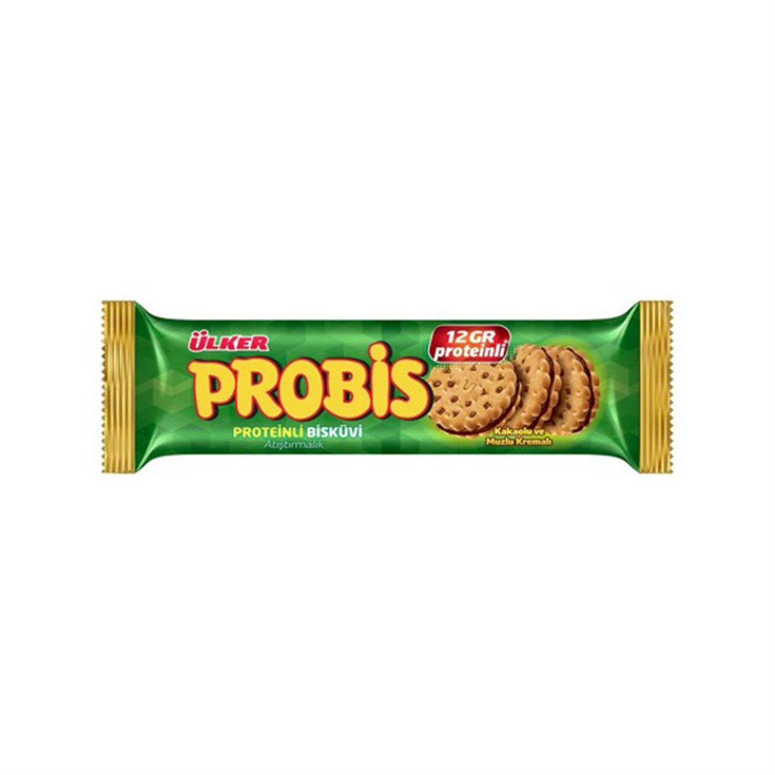 Ülker Probis Kakao ve Muzlu Proteinli Bisküvi 75 Gr