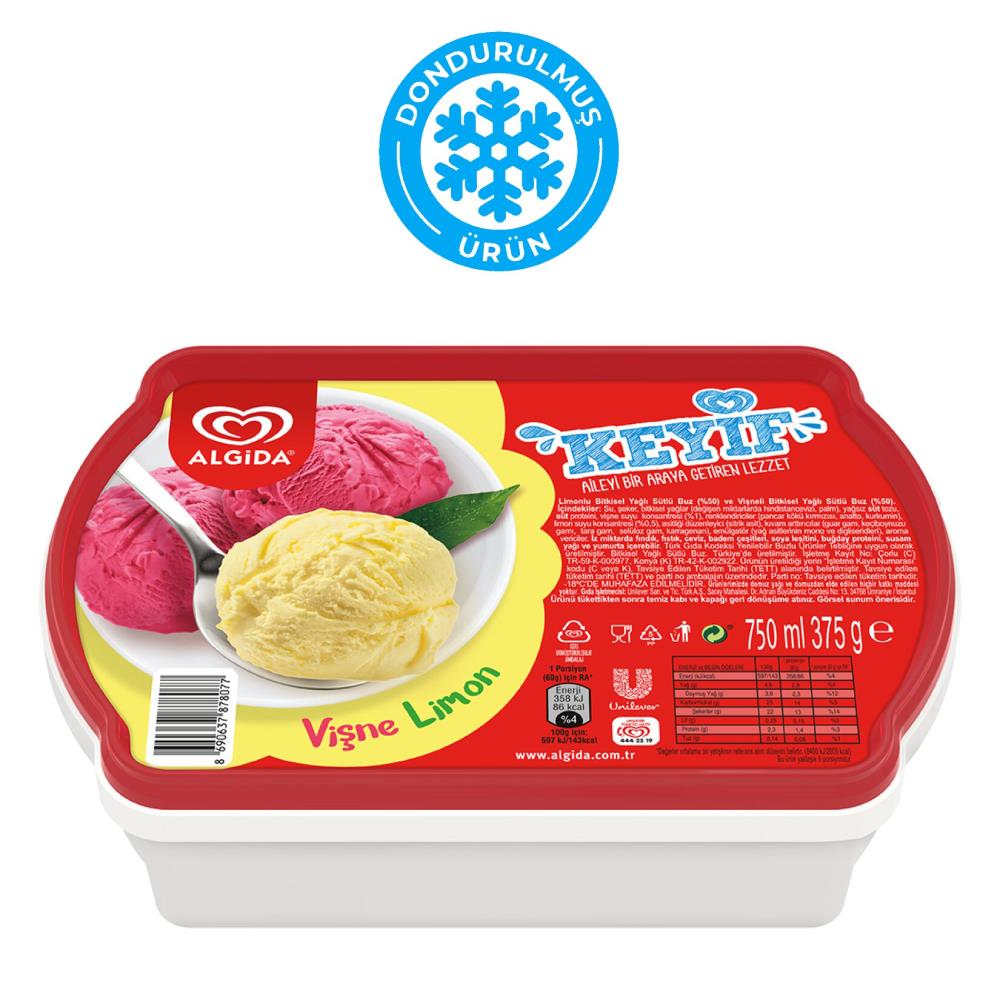 Algida Keyif Vişne - Limon 750 ml