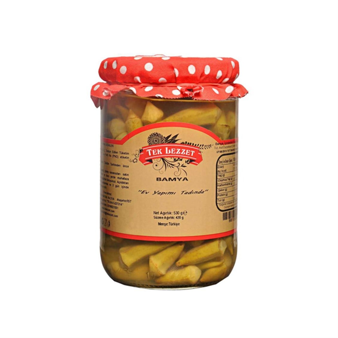 Tek Lezzet Tombul Bamya 530 Gr