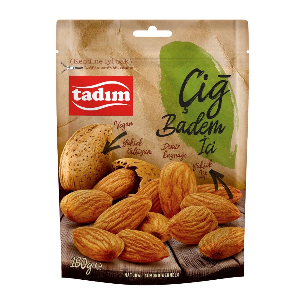 Tadım Çiğ Badem İçi 180 gr