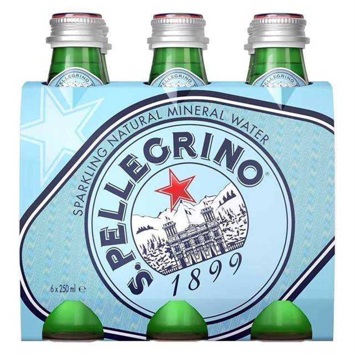 San Pellegrino Doğal Mineralli Maden Suyu Cam Şişe 6x250 ml