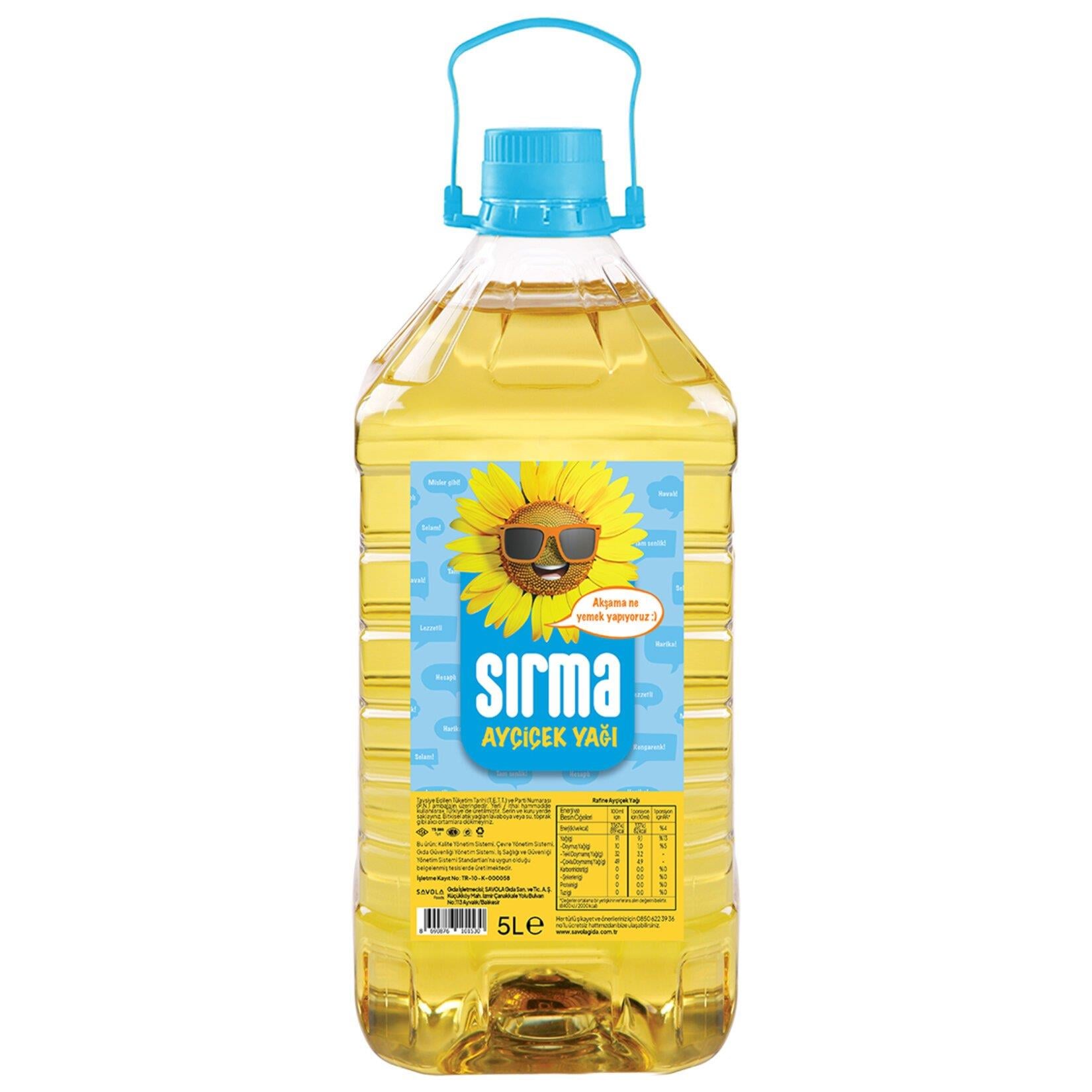 Sırma Ayçiçek Yağı 5 lt Pet