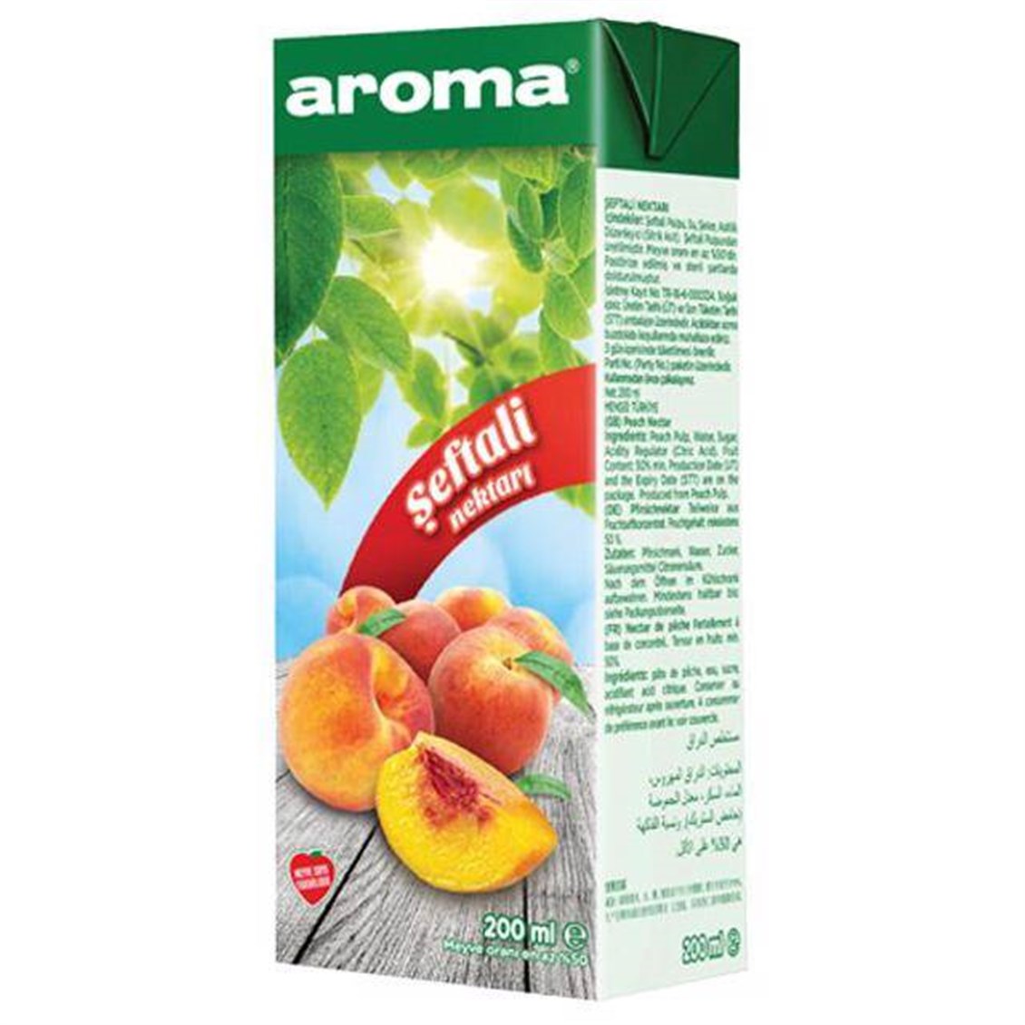 Aroma Şeftali Meyve Suyu 200 ml