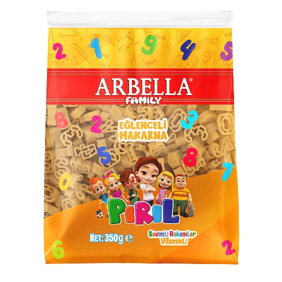 Arbella Pırıl Makarna Eğlenceli Rakamlar 350gr