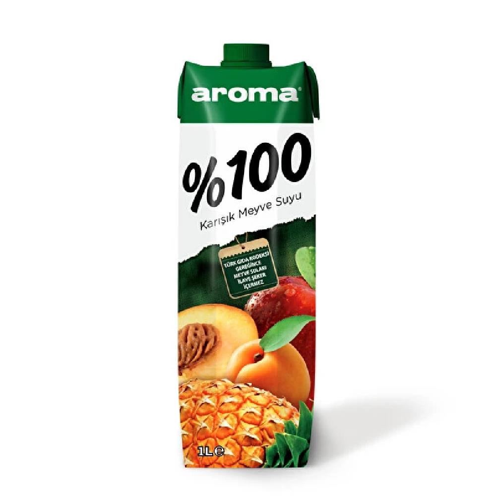 Aroma %100 Karışık Meyve Suyu 1 lt