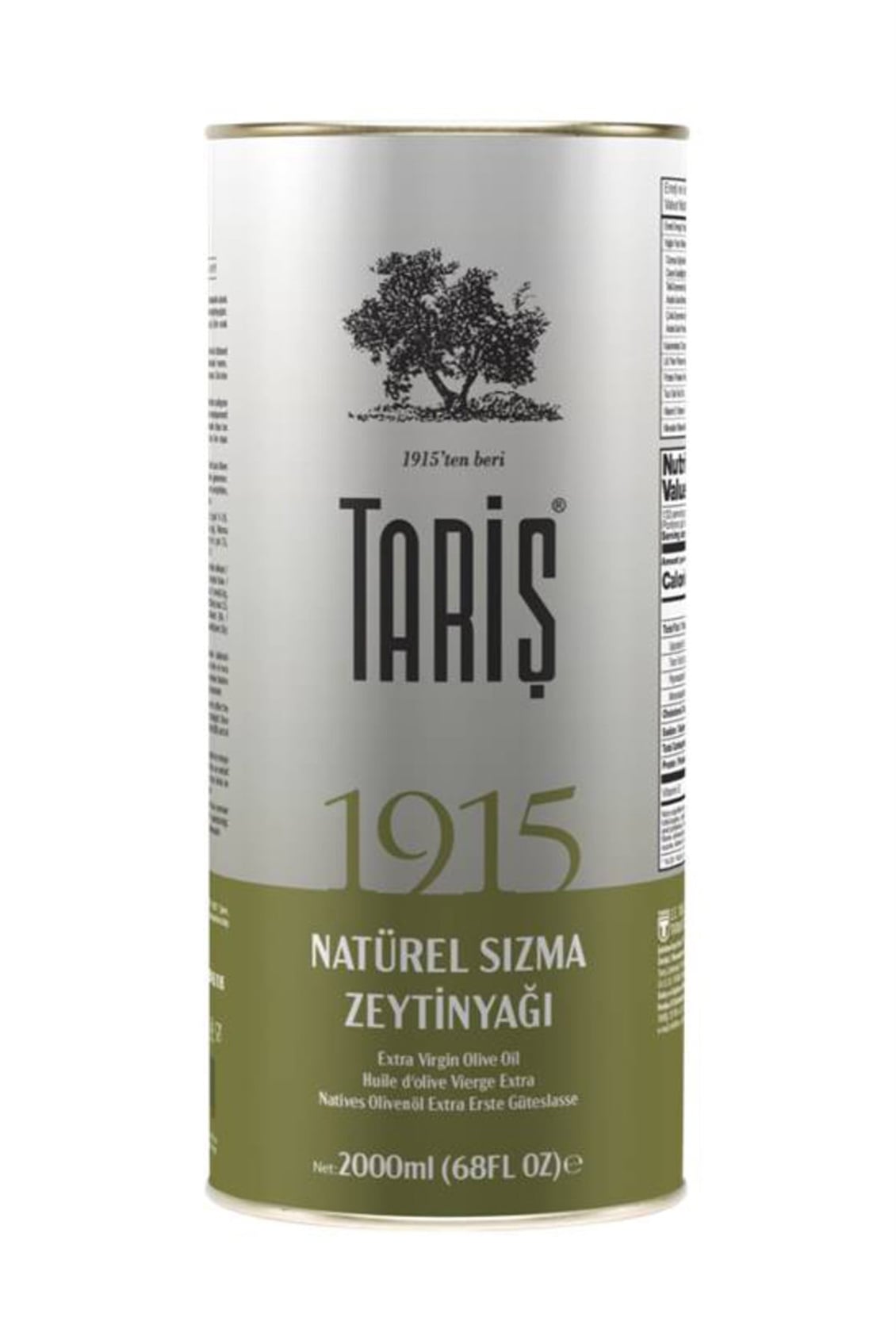 Tarıs Sızma Zeytinyağı Teneke 2lt