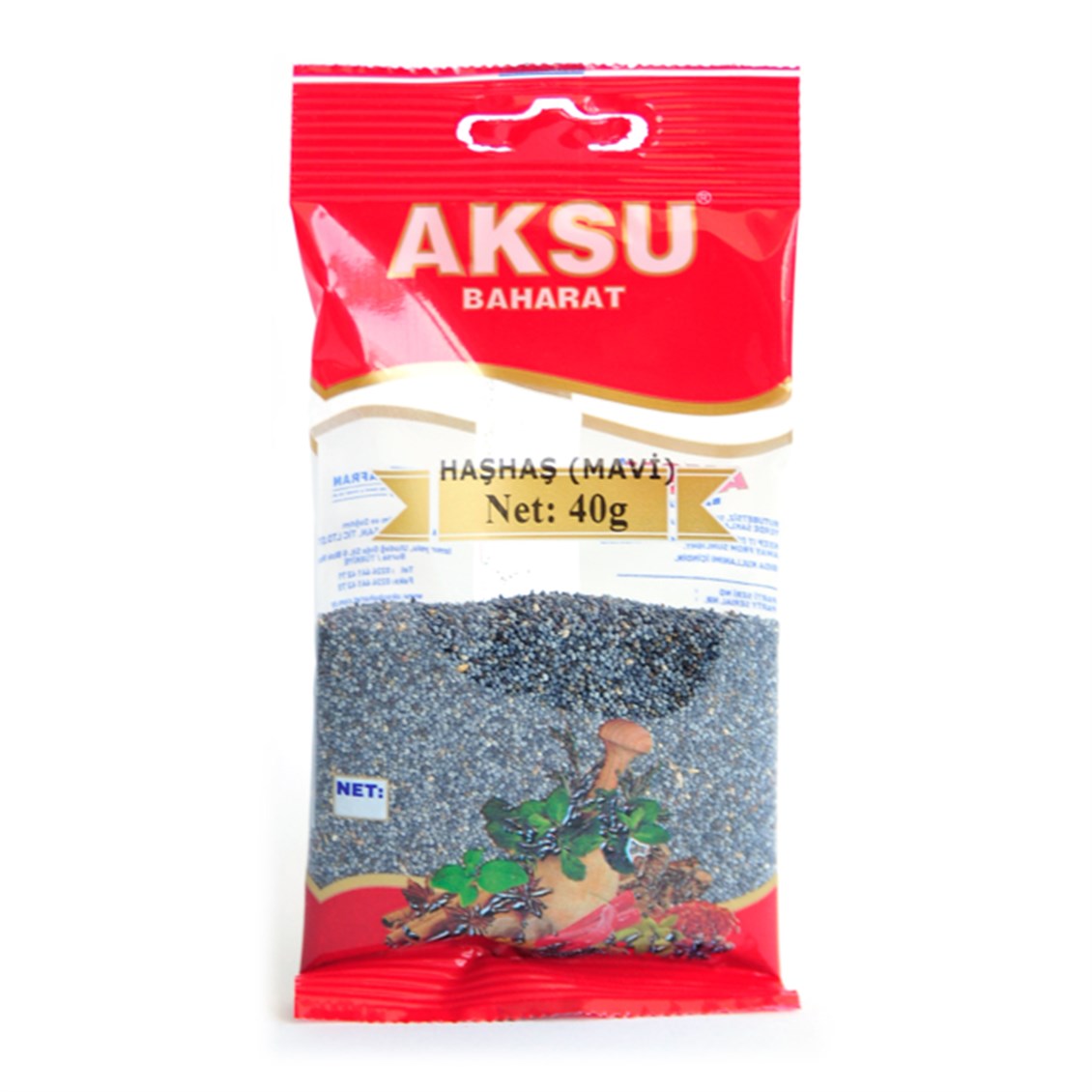 Aksu Mavi Haşhaş Tohumu 40 Gr
