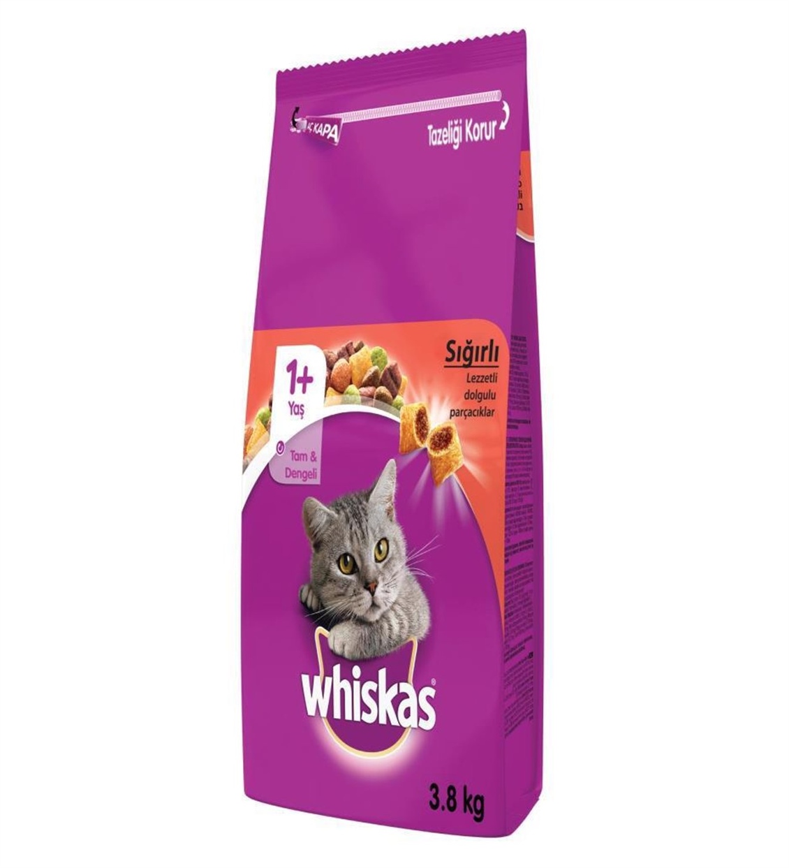  WHISKAS KURU MAMA BIFTEKLI 3.8KG 