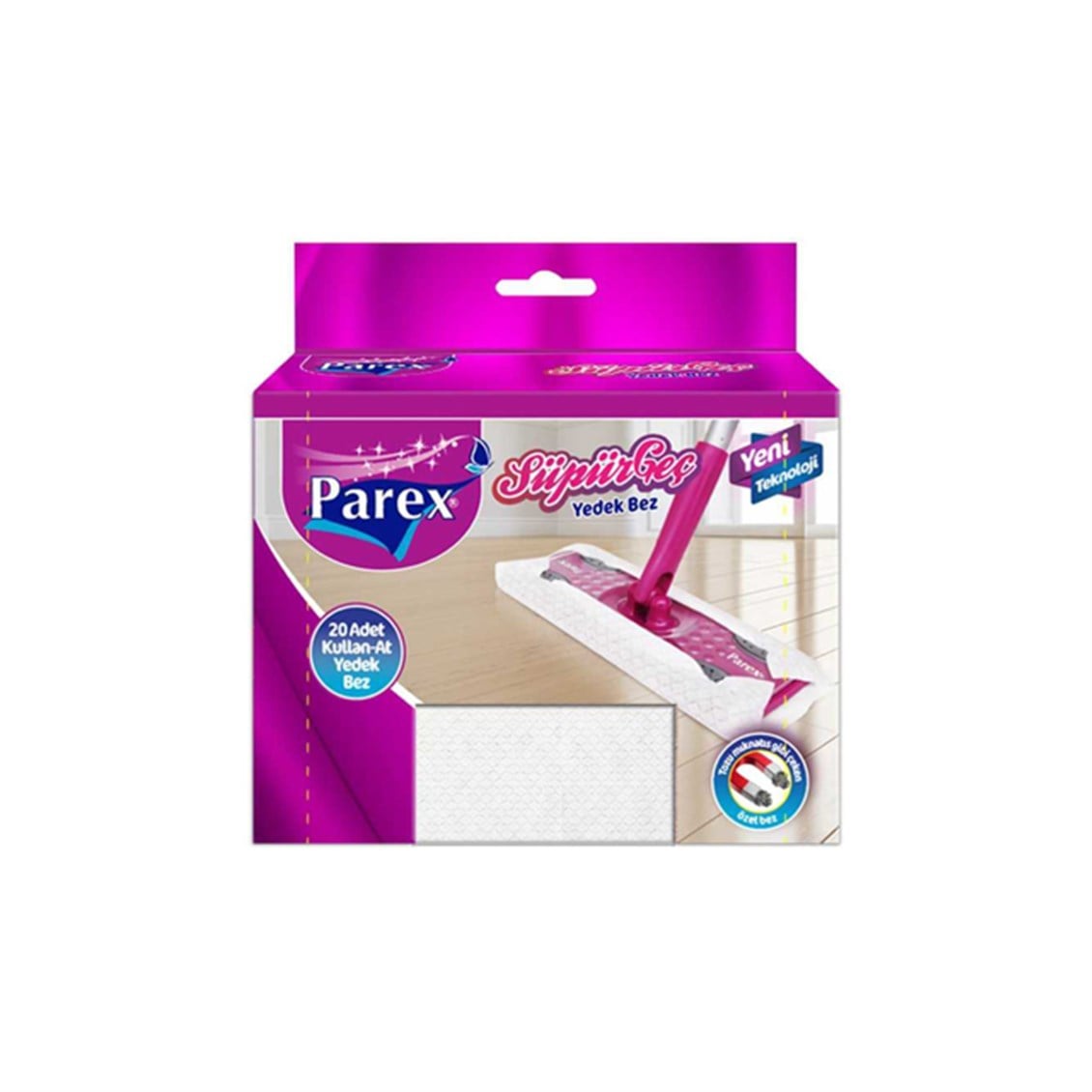 Parex Süpürgec Yedek Bez (Kuru) 20'li
