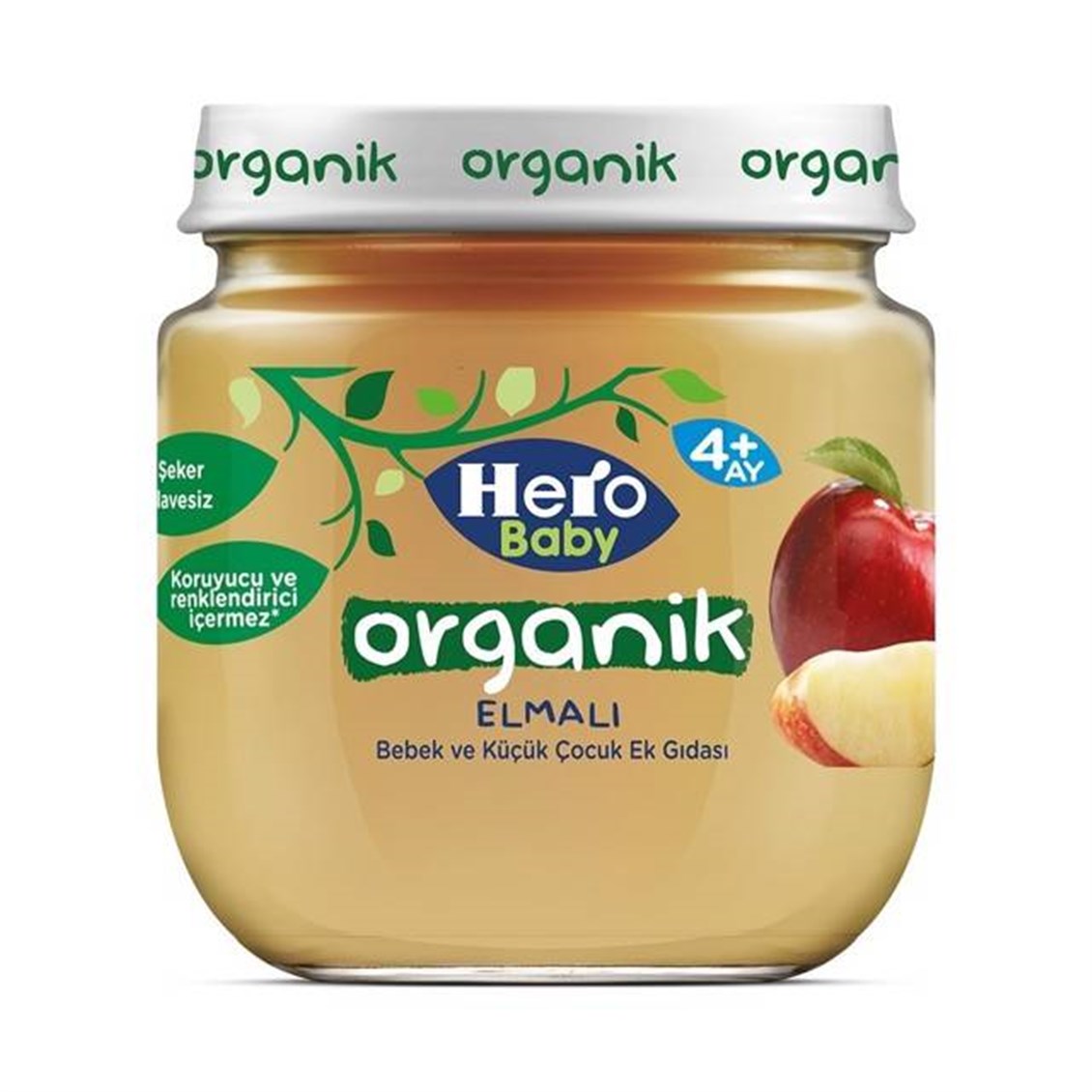 Hero Baby Organik Elmalı Kavanoz Maması 120 Gr