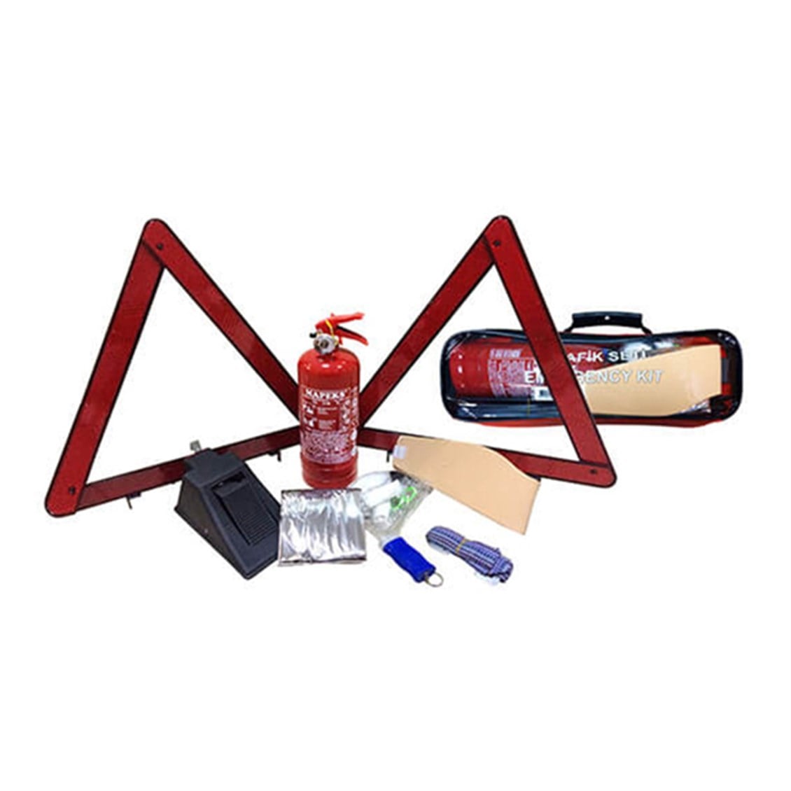 Autokit Trafik Seti Kare Bez Çanta Ekonomik