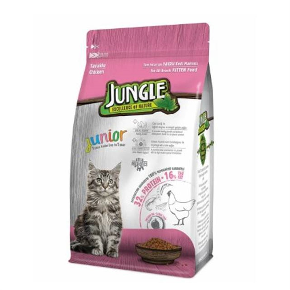 Jungle Yavru Kedi Maması Tavuklu Mama 500 Gr