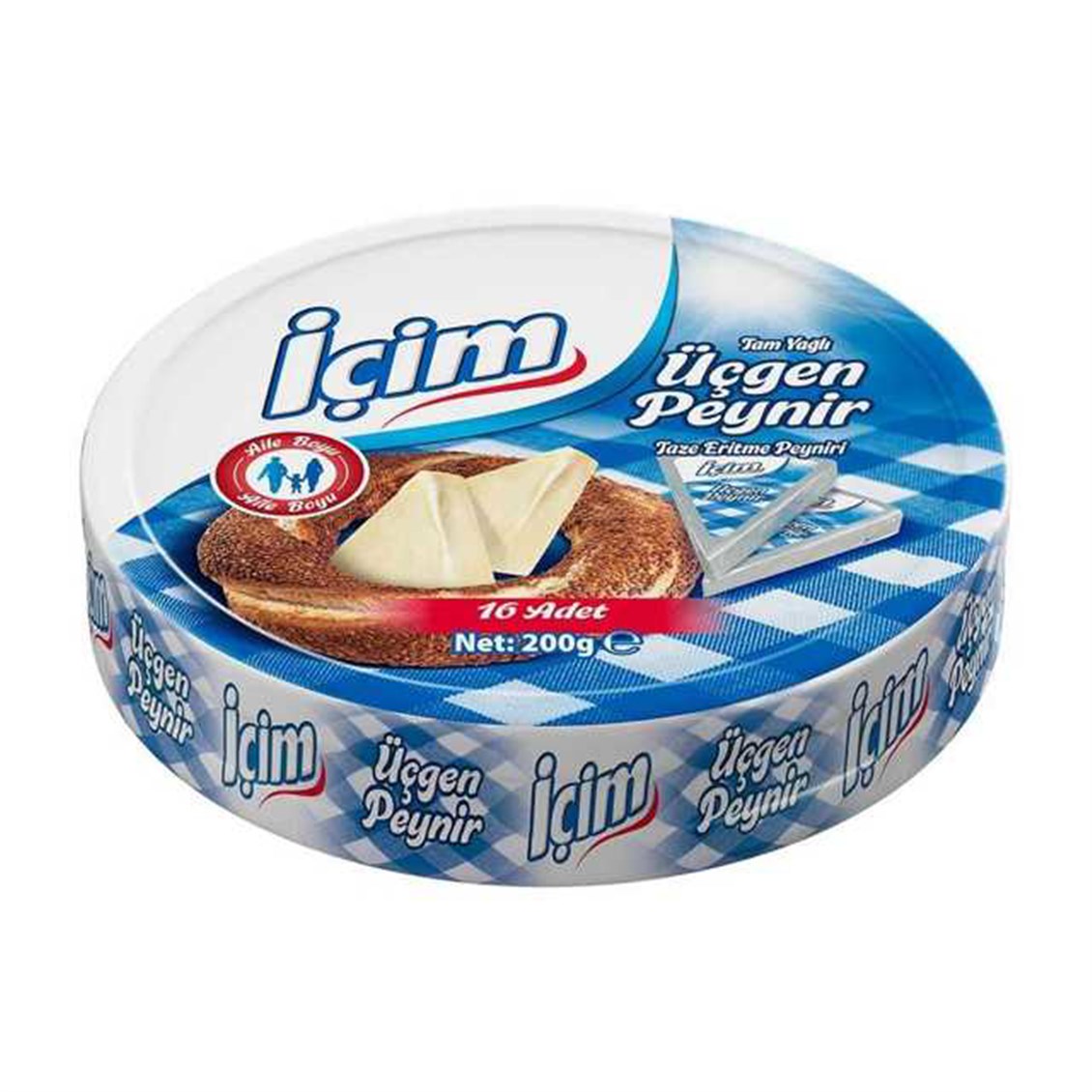 İçim Üçgen Peynir Yarım Yağlı 200 Gr