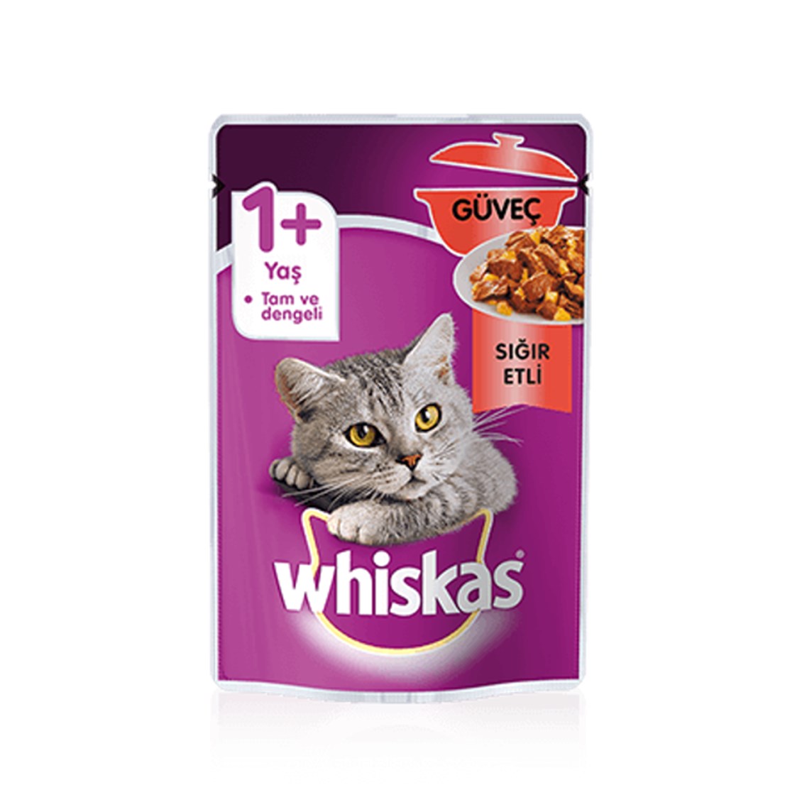 Whiskas Güveç Sığır Etli Kedi Pouch 85gr