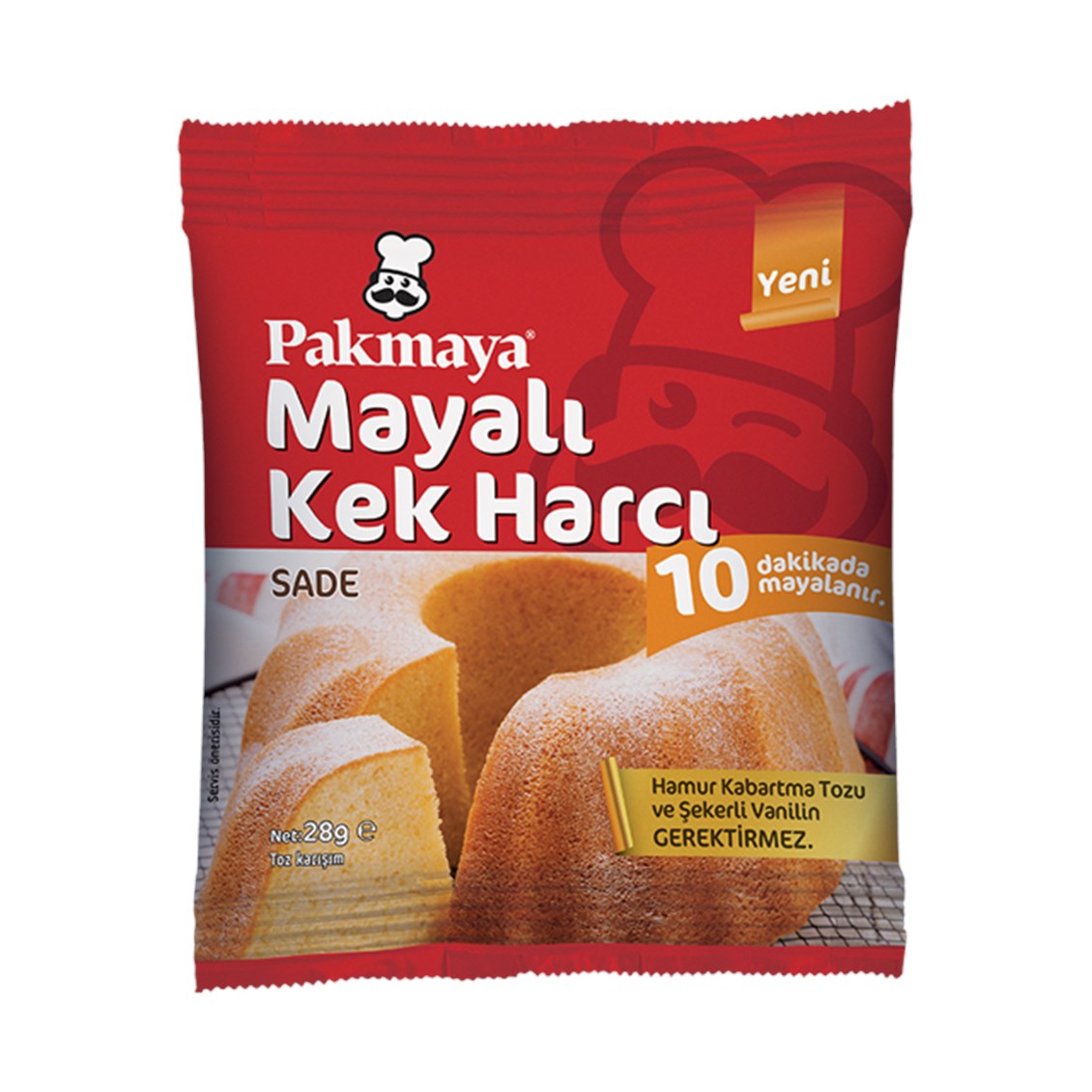 Pakmaya Mayalı Kek Harcı Vanilyalı 28 GR