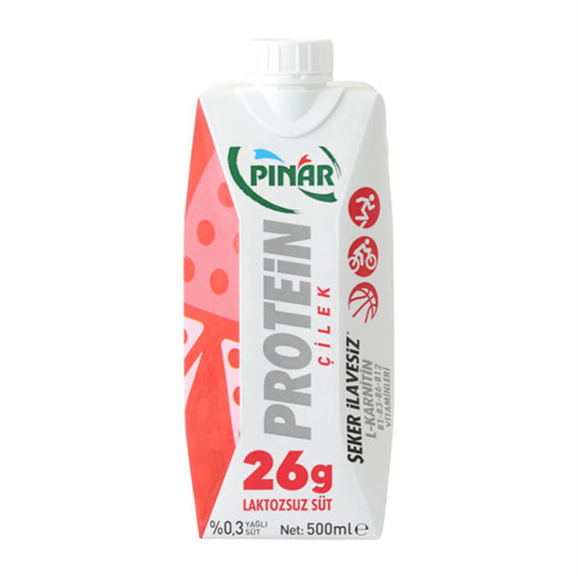 Pınar Proteinli Çilekli Süt 500 ml