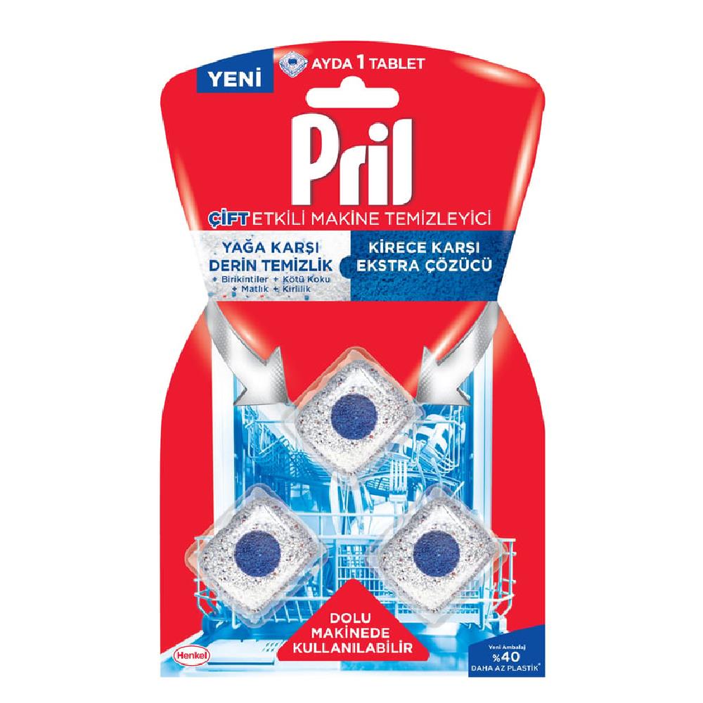 Pril Makine Temizliyici Kapsül 3'lü