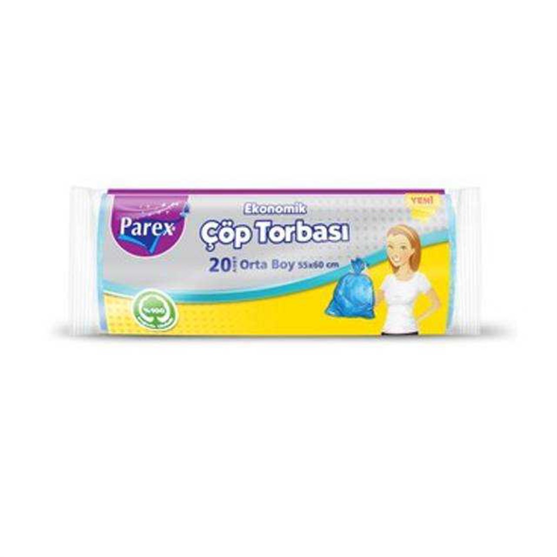 Parex Orta Boy Çöp Torbası Eko 15'li
