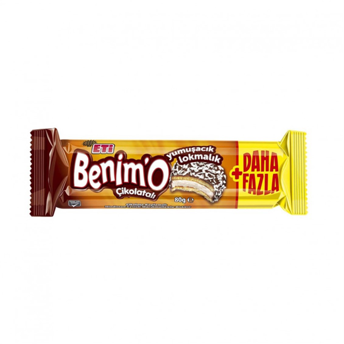 Eti Benimo Çikolata Kaplı Hindistan Cevizli Bisküvi 80 Gr