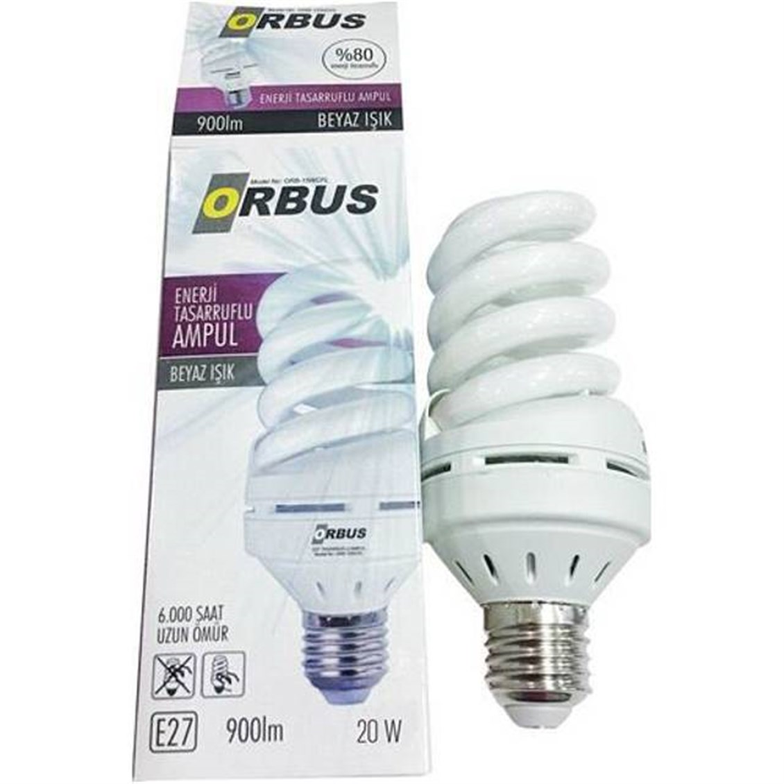 Orbus Enerji Tasarruflu Ampul 20 Watt