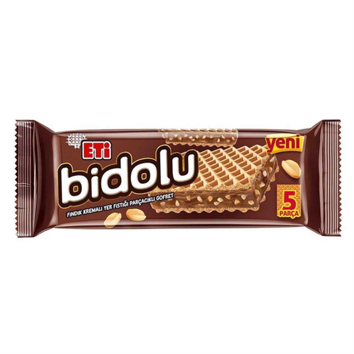 Eti Bidolu Fındık Kremalı Yer Fıstıklı Gofret 81 Gr