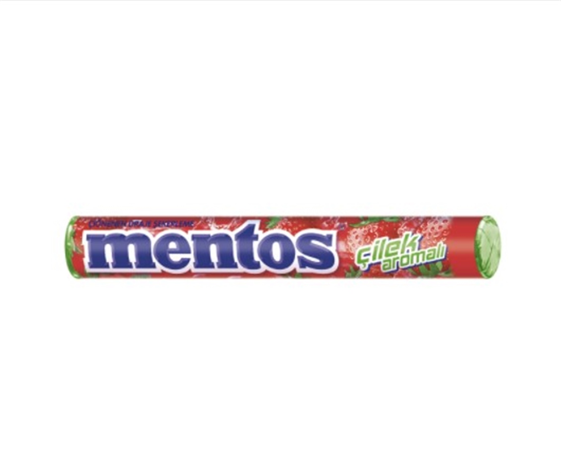 Mentos Çilek Aromalı Draje 37.5 Gr