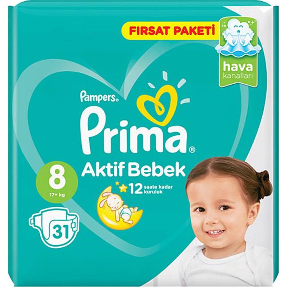 Prima Aktif Bebek 8 Numara 31 li Ultra Fırsat Paketi