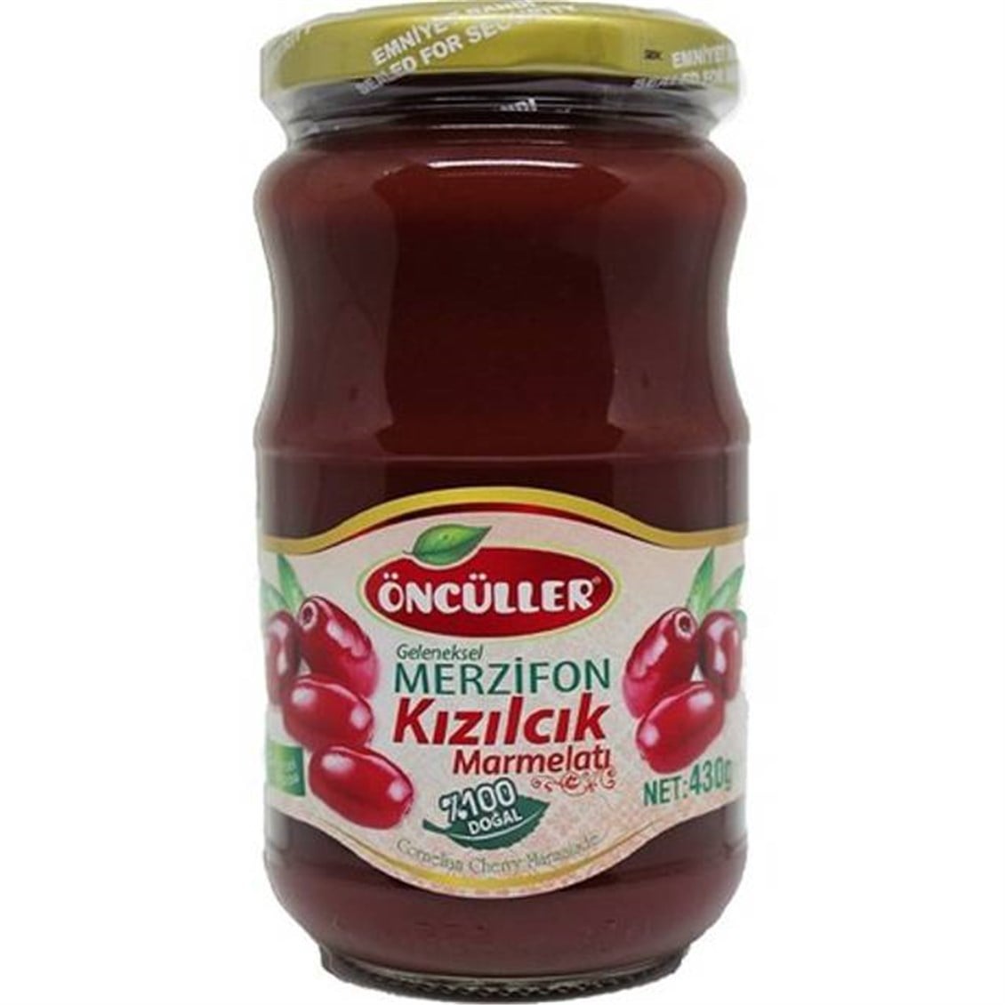 Öncüller Marmelat Kızılcık 630 gr