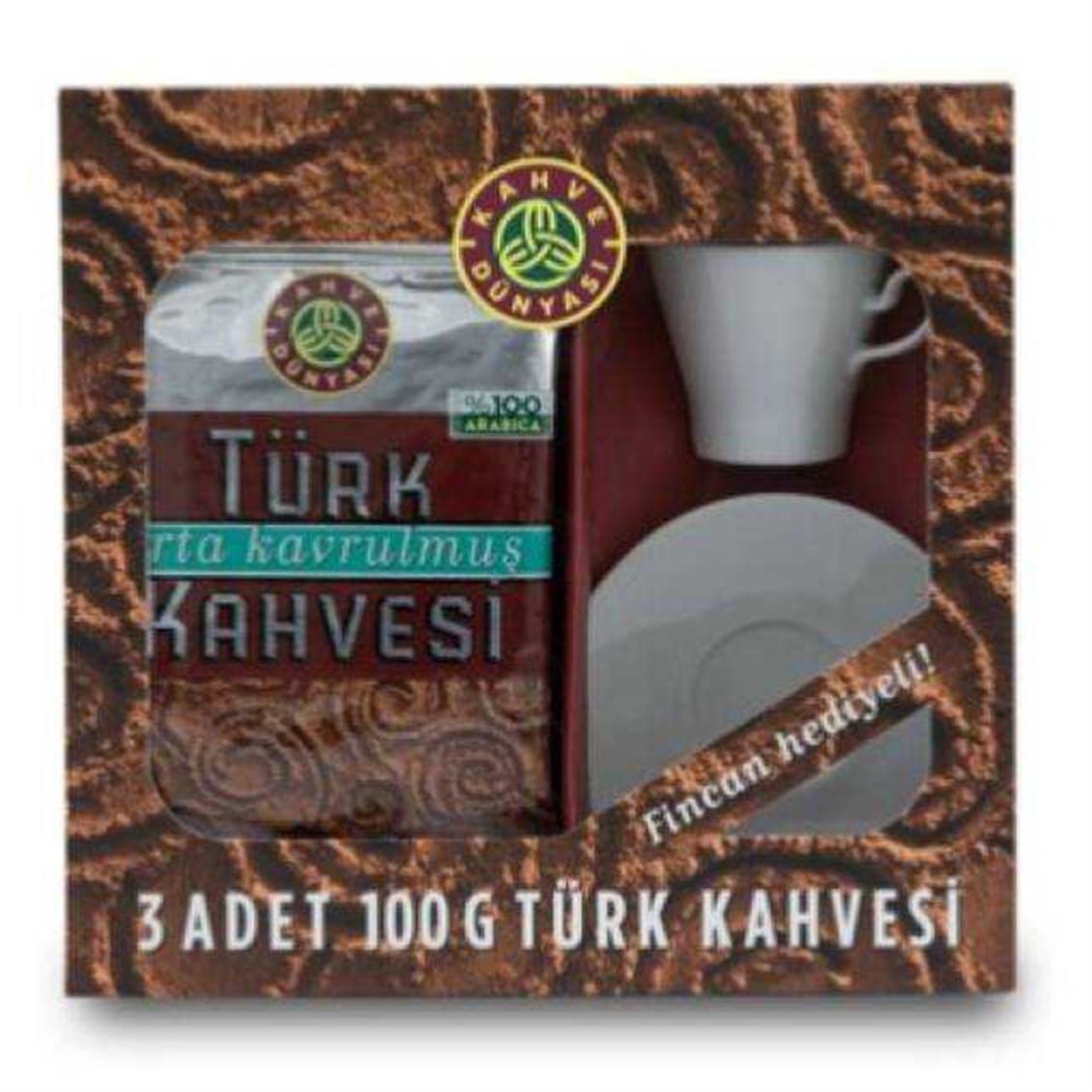 Kahve Dünyası Orta Kavrulmuş Türk Kahvesi 3x100 Gr