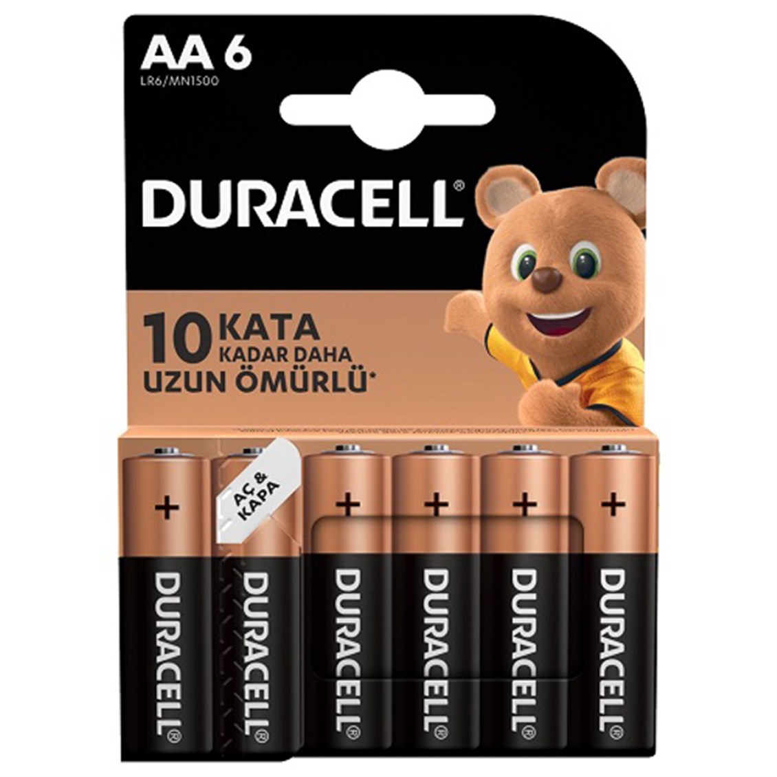 Duracell 6'lı Kalem Pil AA