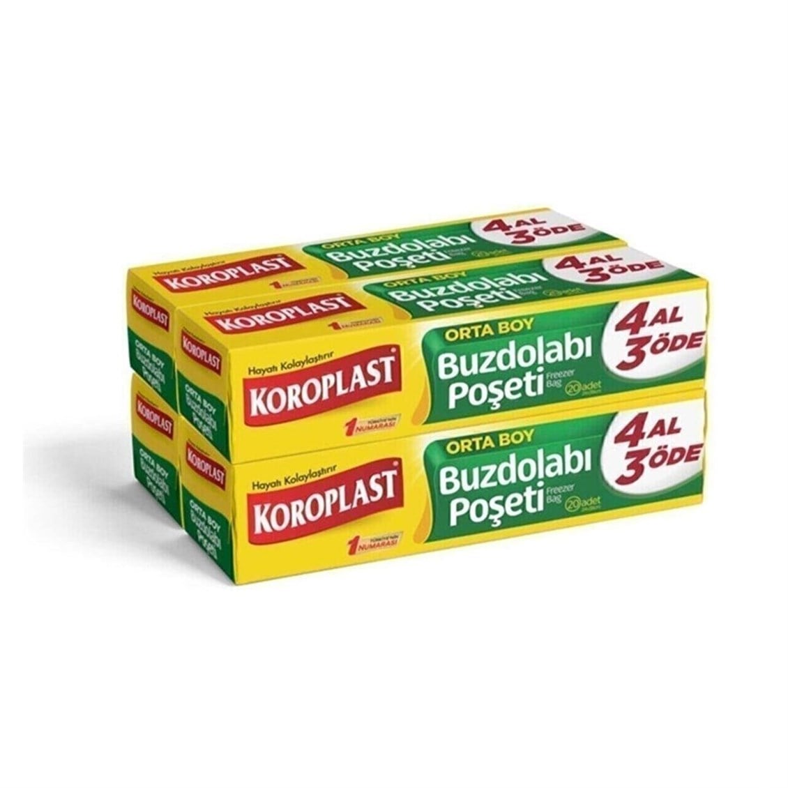 Koroplast Buzdolabı Poşeti Orta 4 Al 3 Öde