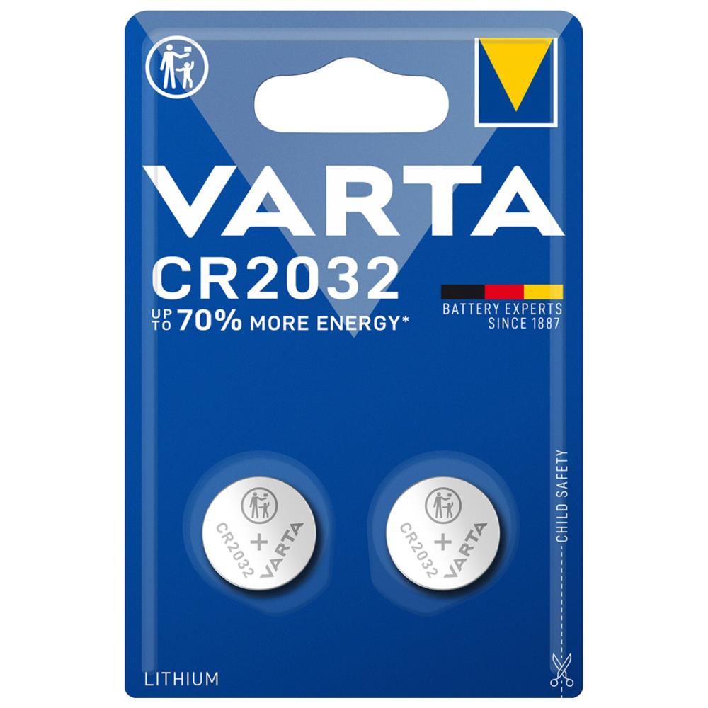 Lityum Düğme Pil Varta Cr2032 2'Li Paket