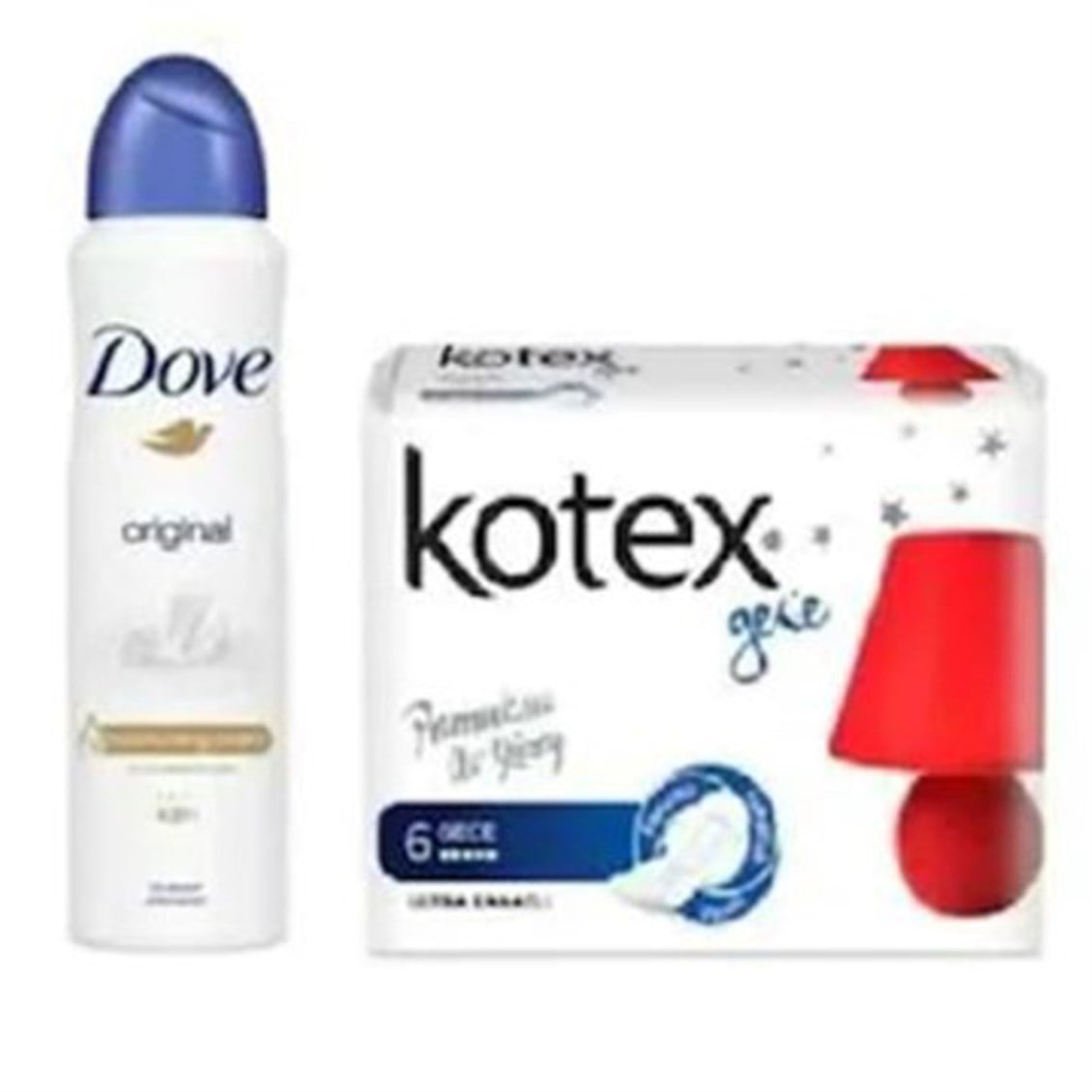  X.DOVE DEO ORGINAL 150ML+KOTEX 